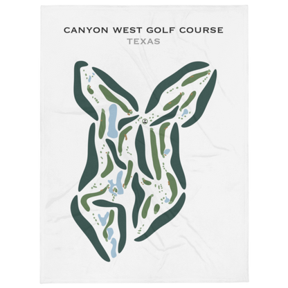Canyon West Golf Course, Texas - Printed Golf Courses