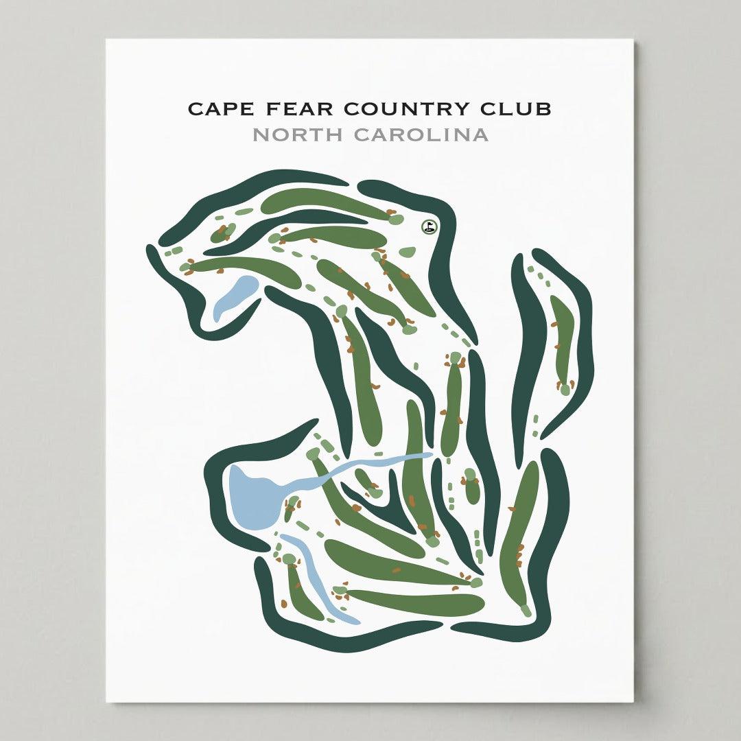 Cape Fear Country Club, North Carolina - Printed Golf Courses