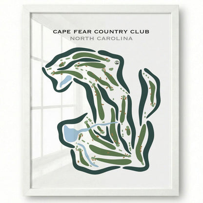 Cape Fear Country Club, North Carolina - Printed Golf Courses