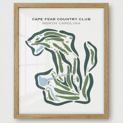 Cape Fear Country Club, North Carolina - Printed Golf Courses
