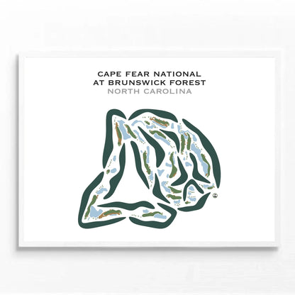Cape Fear National Golf Course at Brunswick Forest, North Carolina - Printed Golf Courses