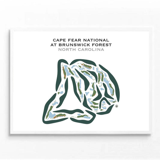 Cape Fear National Golf Course at Brunswick Forest, North Carolina - Printed Golf Courses