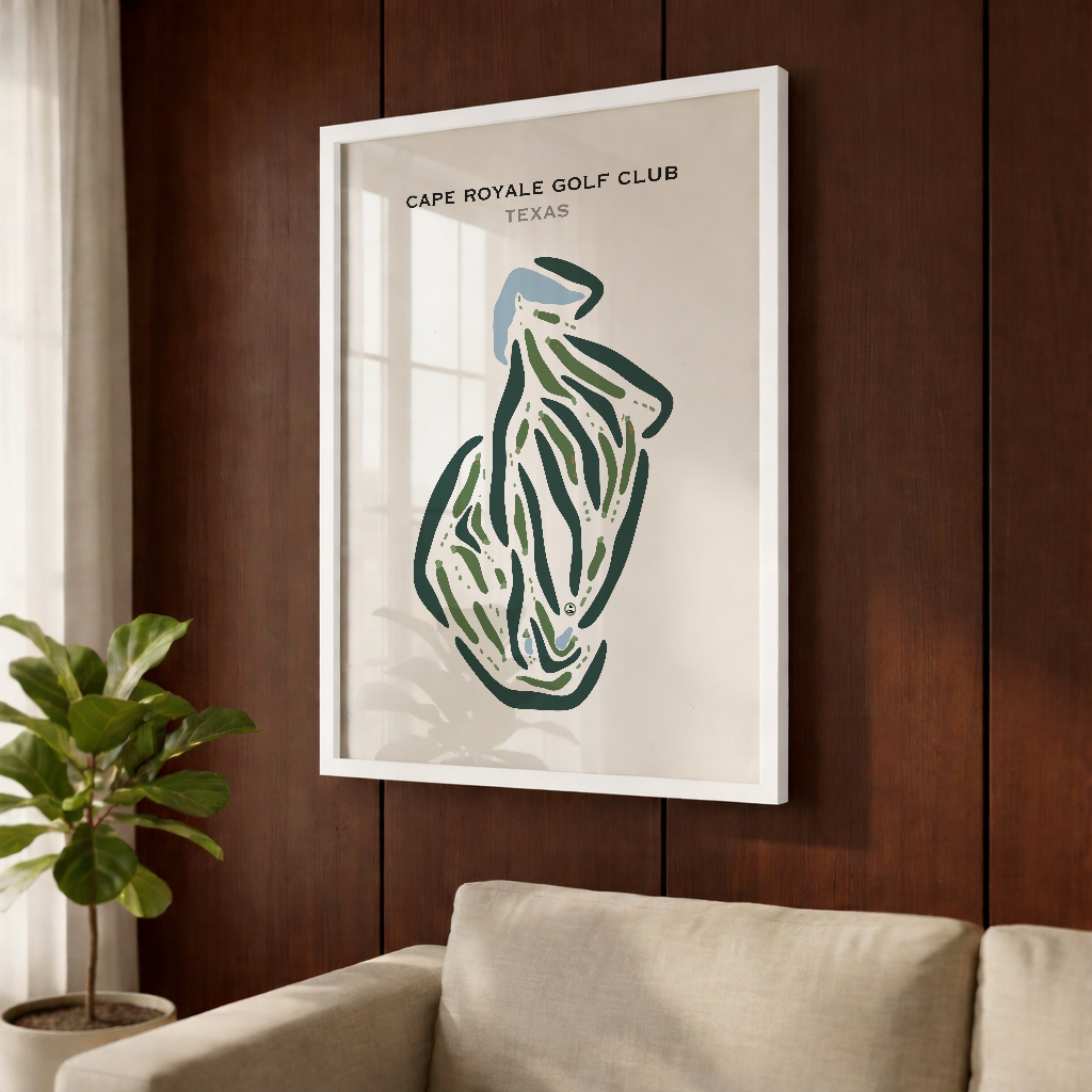 Cape Royale Golf Club, Texas - Printed Golf Courses
