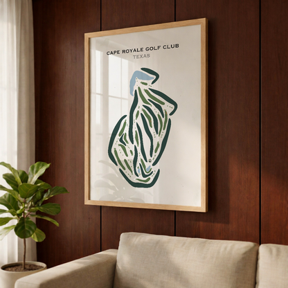 Cape Royale Golf Club, Texas - Printed Golf Courses