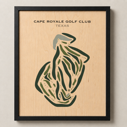 Cape Royale Golf Club, Texas - Printed Golf Courses