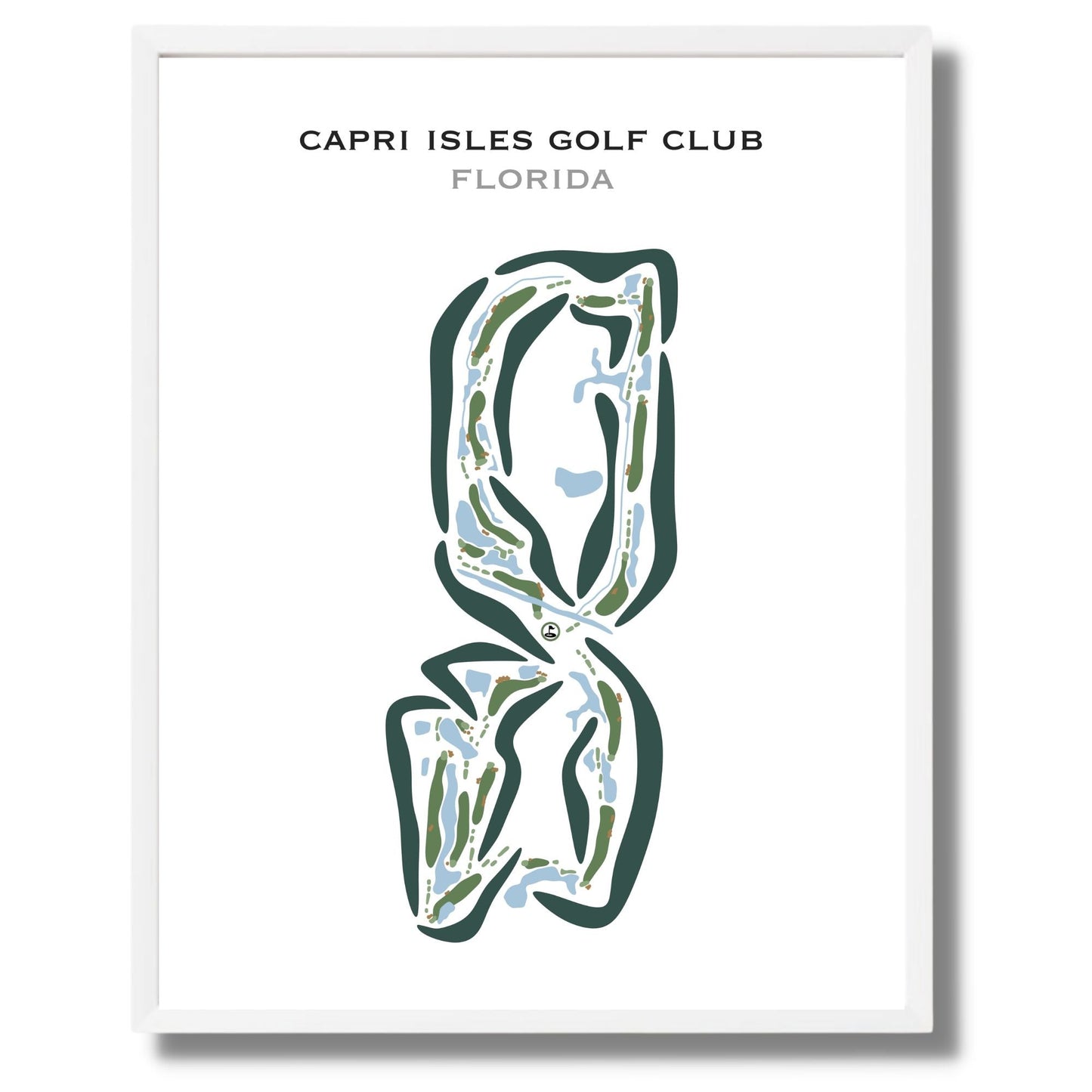 Capri Isles Golf Club, Florida - Printed Golf Courses