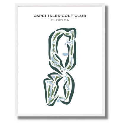 Capri Isles Golf Club, Florida - Printed Golf Courses