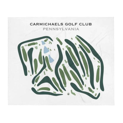 Carmichaels Golf Club, Pennsylvania - Printed Golf Course