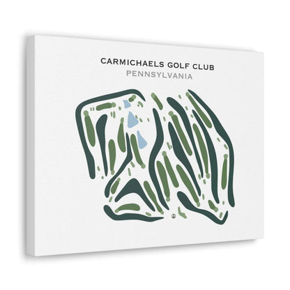 Carmichaels Golf Club, Pennsylvania - Printed Golf Course