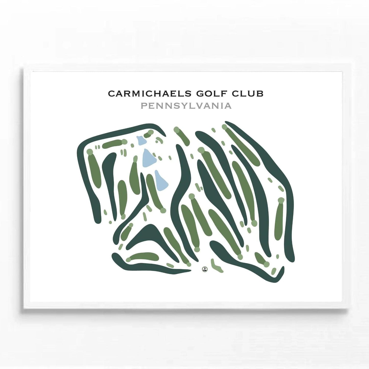 Carmichaels Golf Club, Pennsylvania - Printed Golf Course
