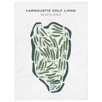 Carnoustie Golf Links, Scotland - Printed Golf Courses