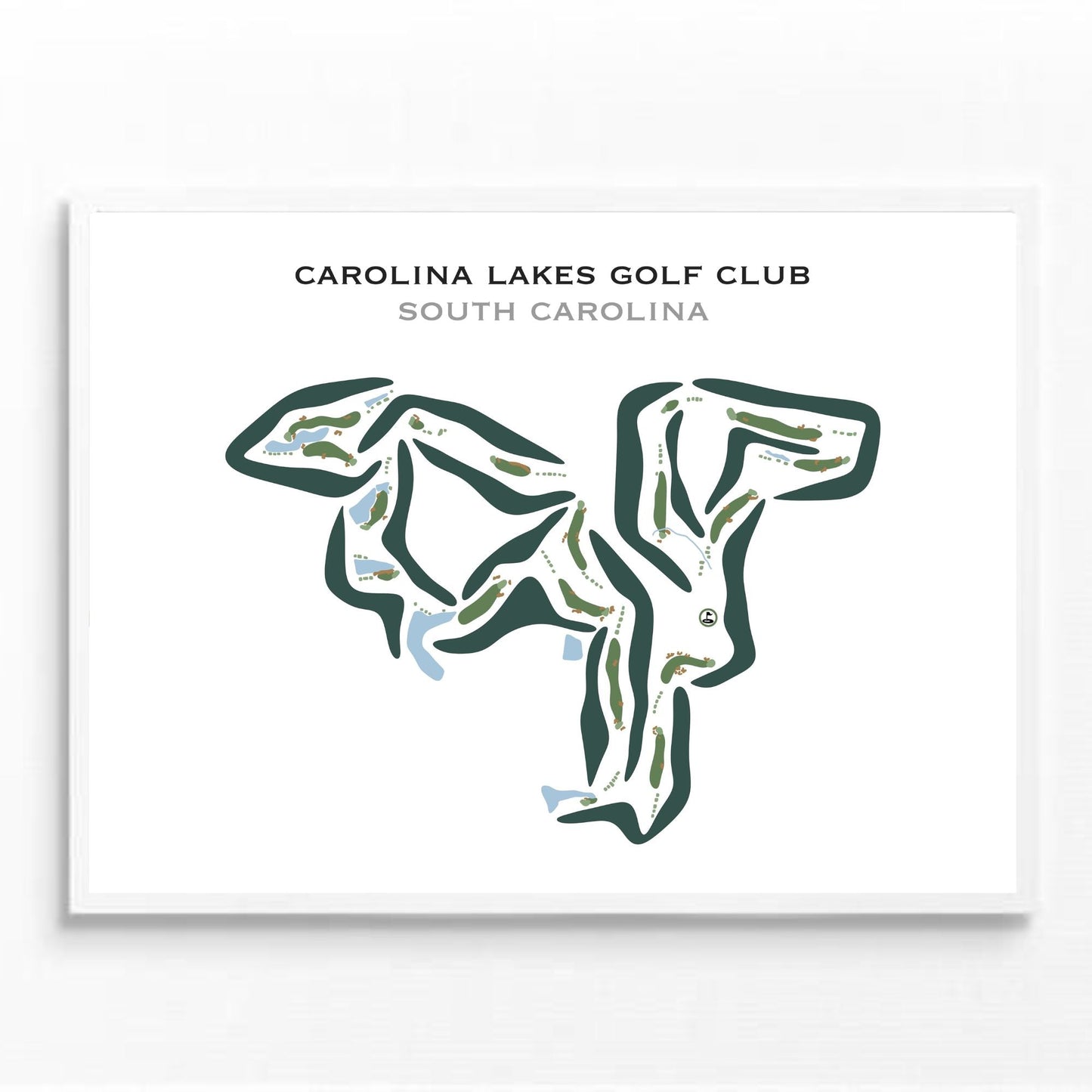 Carolina Lakes Golf Club, South Carolina - Printed Golf Courses