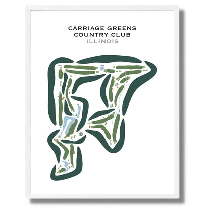Carriage Greens Country Club, Illinois - Printed Golf Courses