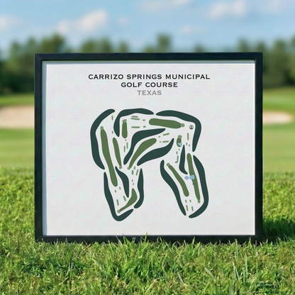 Carrizo Springs Municipal Golf Course, Texas - Printed Golf Courses