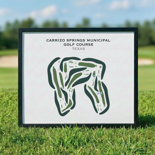 Carrizo Springs Municipal Golf Course, Texas - Printed Golf Courses