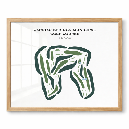 Carrizo Springs Municipal Golf Course, Texas - Printed Golf Courses