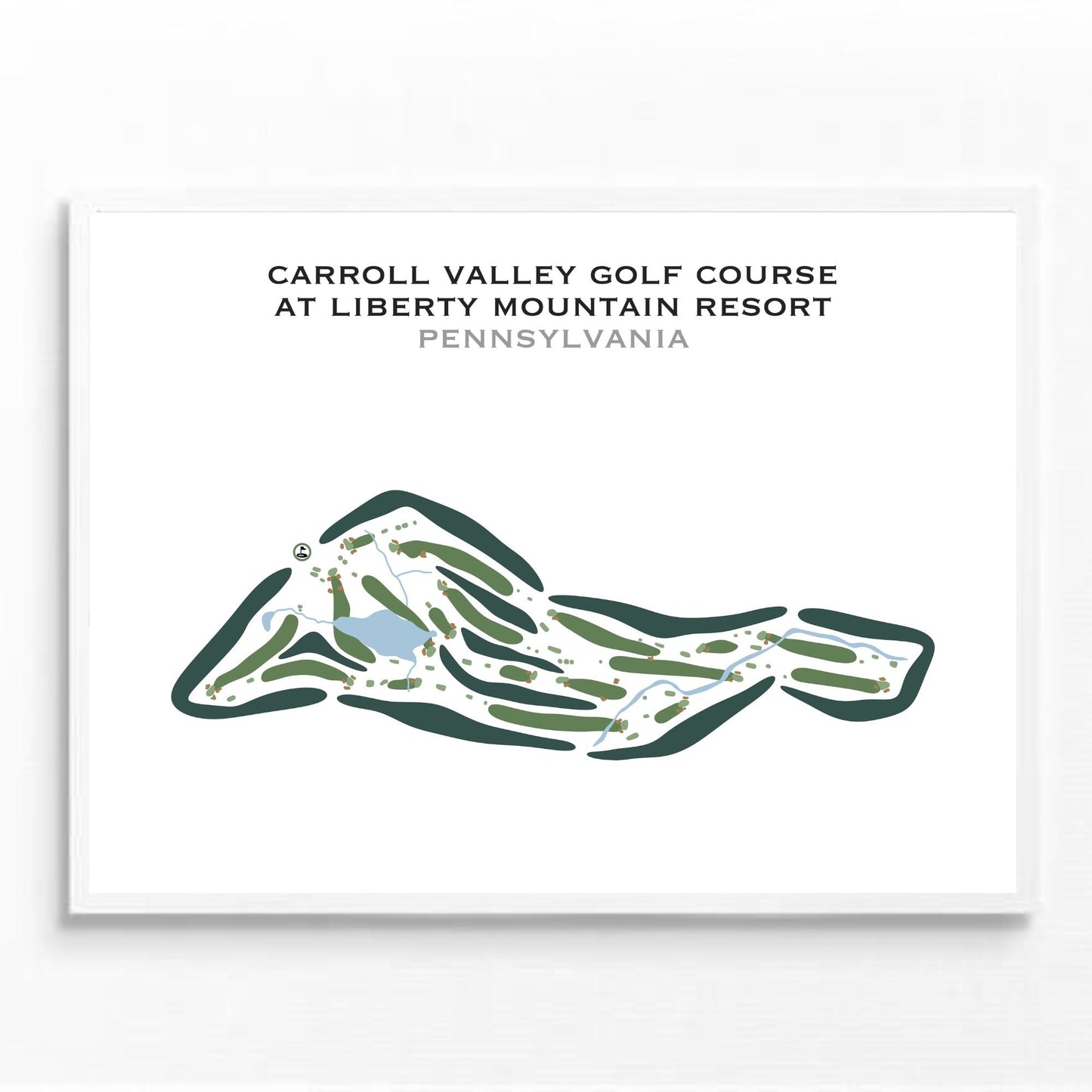 Carroll Valley Golf Course at Liberty Mountain Resort, Pennsylvania - Printed Golf Courses