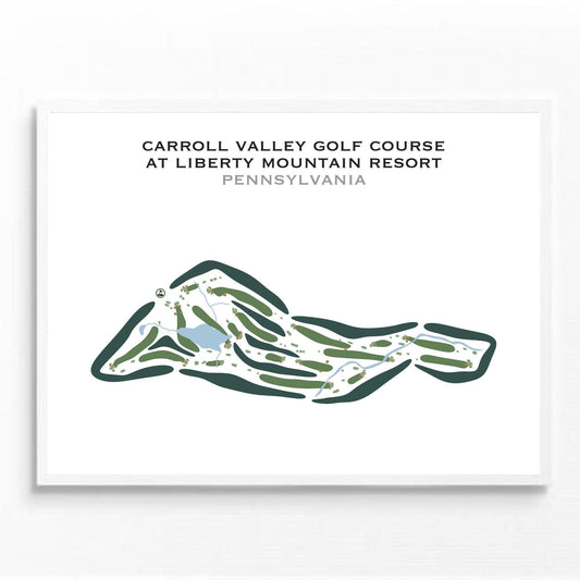 Carroll Valley Golf Course at Liberty Mountain Resort, Pennsylvania - Printed Golf Courses