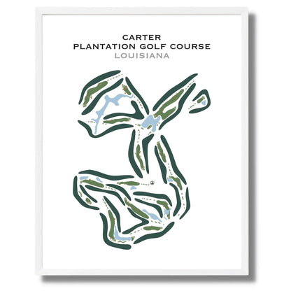 Carter Plantation Golf Course, Louisiana - Printed Golf Course