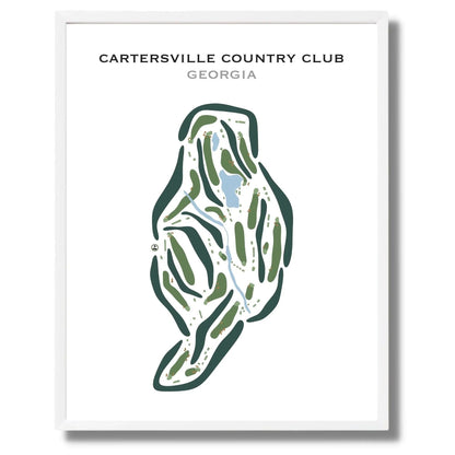 Cartersville Country Club, Georgia - Printed Golf Courses