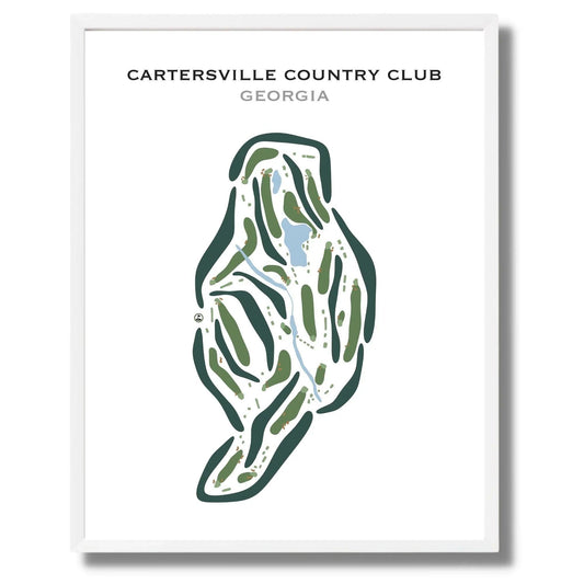 Cartersville Country Club, Georgia - Printed Golf Courses