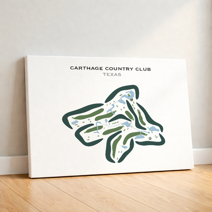 Carthage Country Club, Texas - Printed Golf Courses