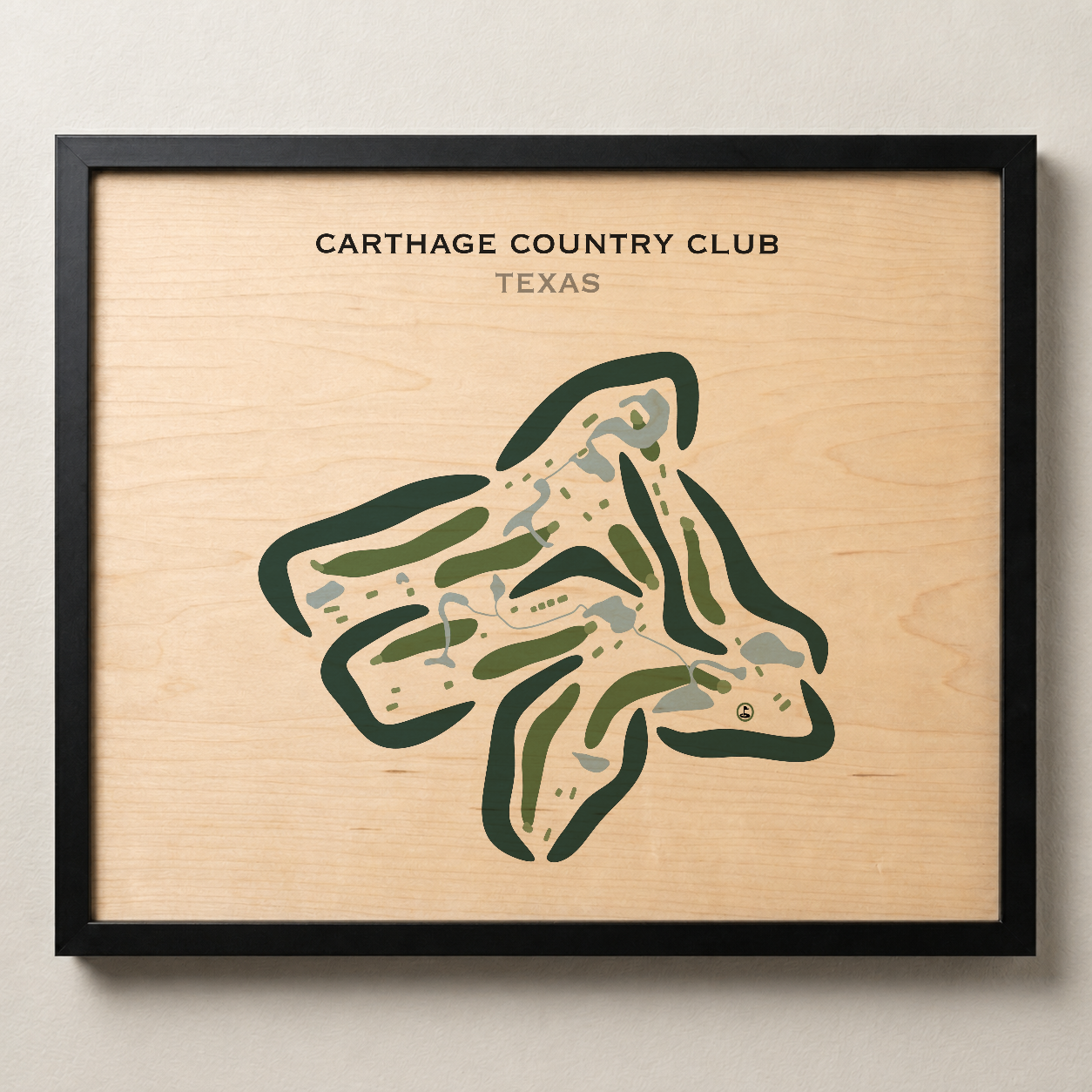 Carthage Country Club, Texas - Printed Golf Courses