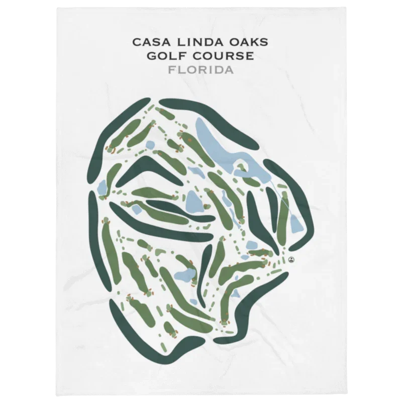 Casa Linda Oaks Golf Course, Florida - Printed Golf Courses