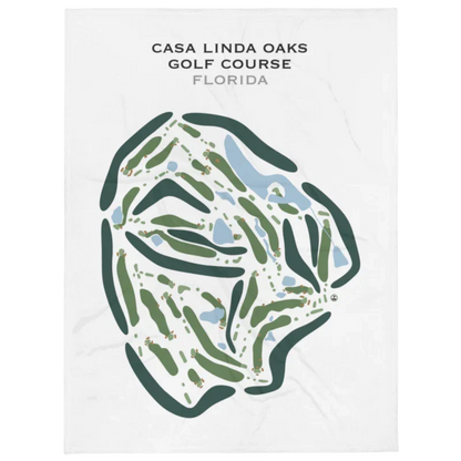 Casa Linda Oaks Golf Course, Florida - Printed Golf Courses