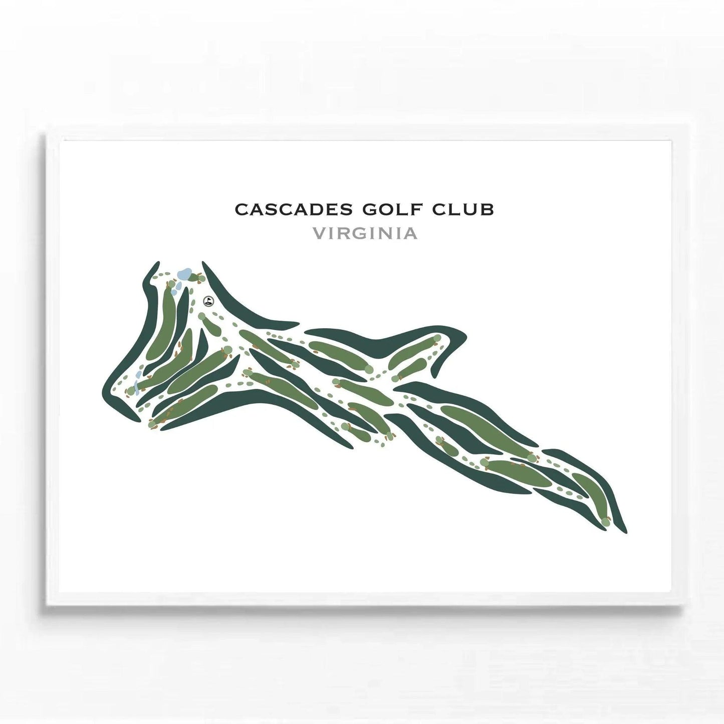 Cascades Golf Club, Virginia - Printed Golf Courses