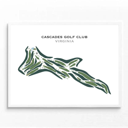 Cascades Golf Club, Virginia - Printed Golf Courses