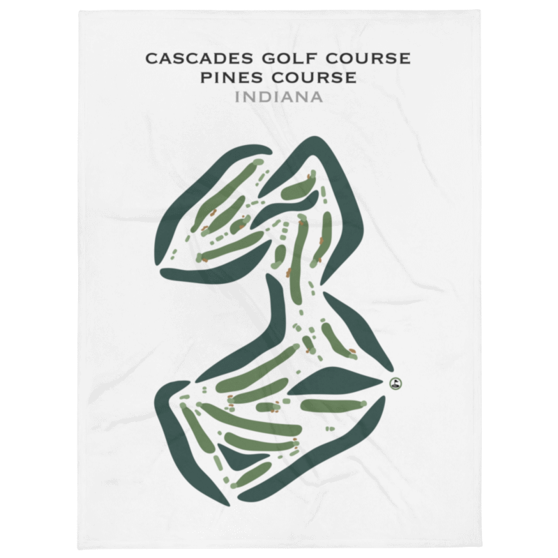 Cascades Golf Course - Pines Course, Indiana - Printed Golf Courses