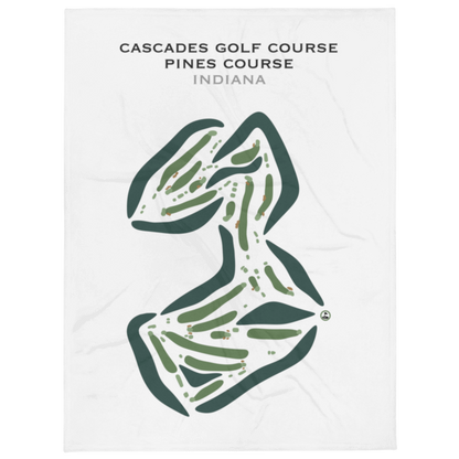 Cascades Golf Course - Pines Course, Indiana - Printed Golf Courses