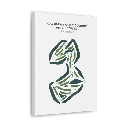 Cascades Golf Course - Pines Course, Indiana - Printed Golf Courses