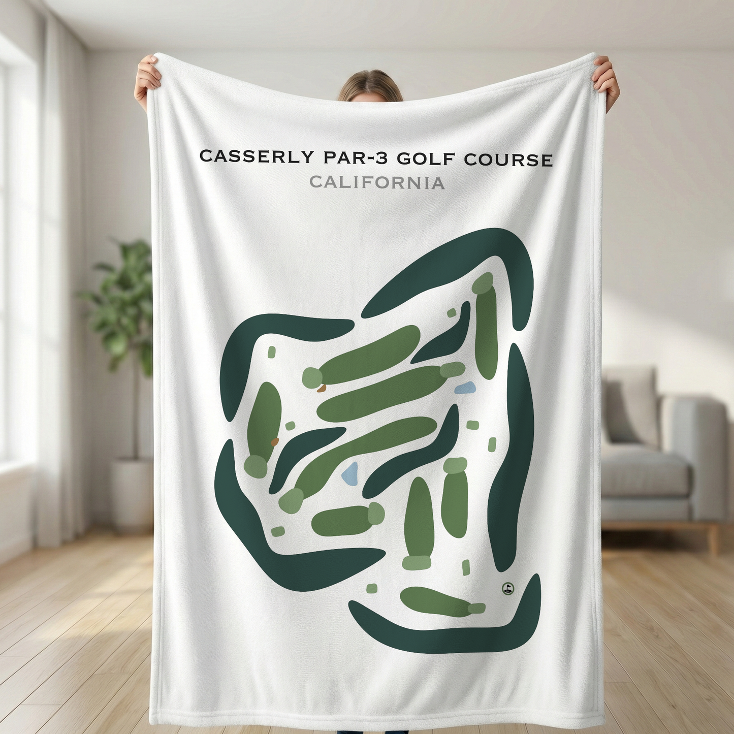 Casserly Par-3 Golf Course, California - Printed Golf Courses