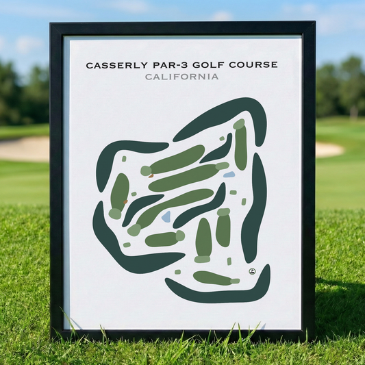 Casserly Par-3 Golf Course, California - Printed Golf Courses