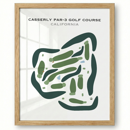 Casserly Par-3 Golf Course, California - Printed Golf Courses