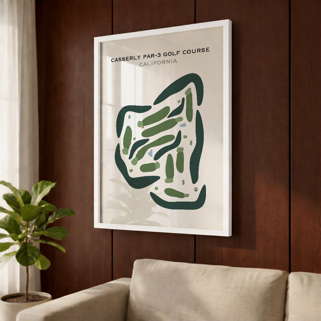 Casserly Par-3 Golf Course, California - Printed Golf Courses