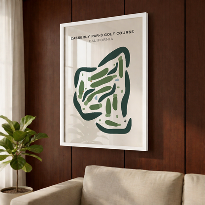 Casserly Par-3 Golf Course, California - Printed Golf Courses