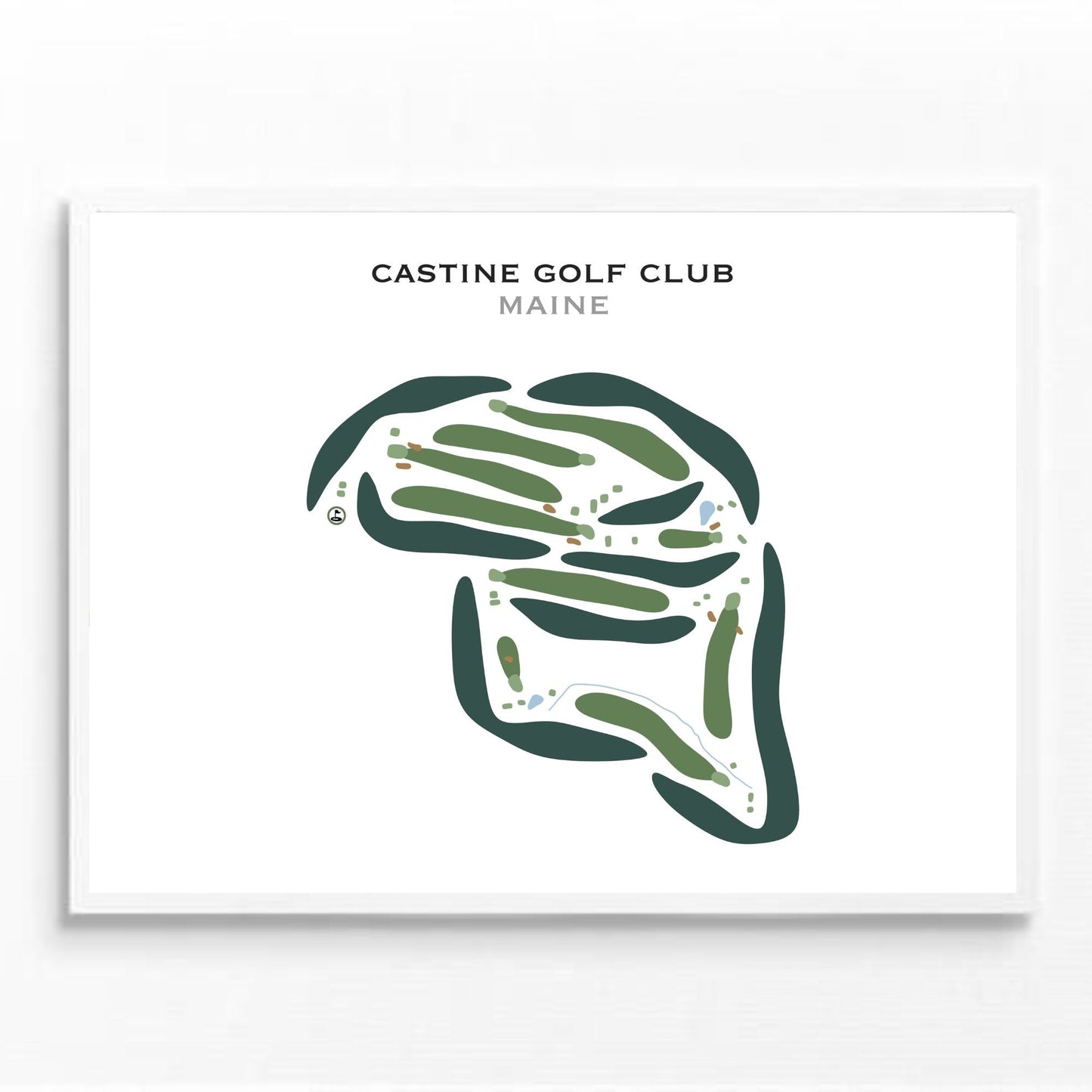 Castine Golf Club, Maine - Printed Golf Courses
