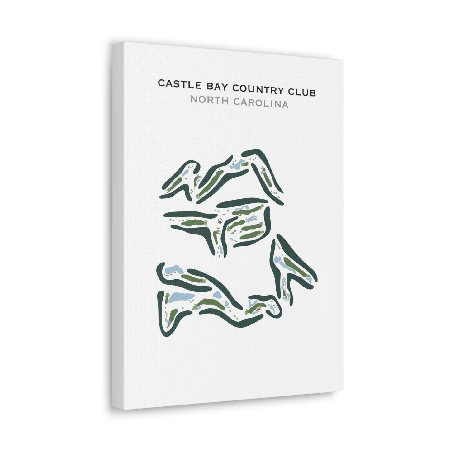 Castle Bay Country Club, North Carolina - Printed Golf Course