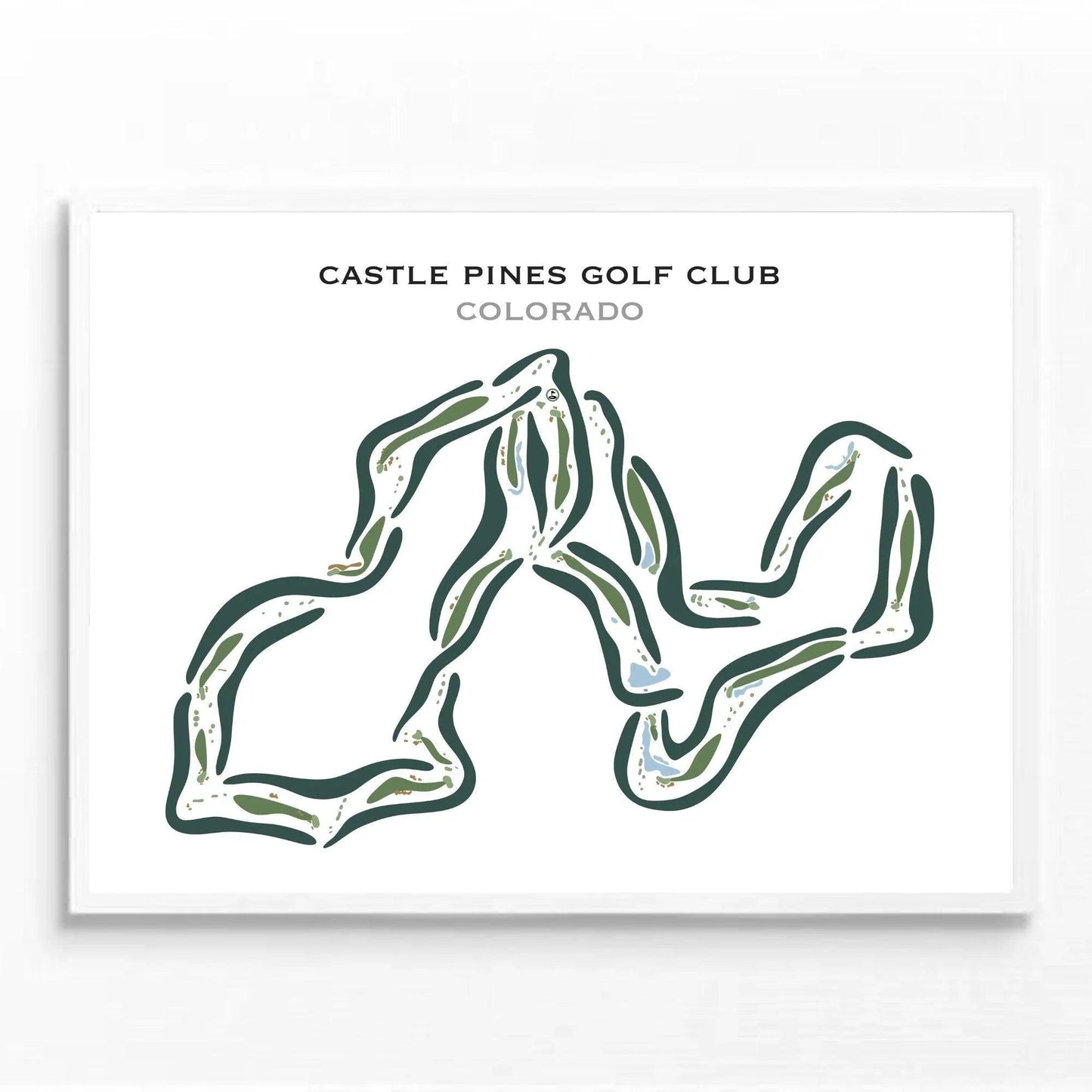 Castle Pines Golf Club, Colorado - Printed Golf Courses