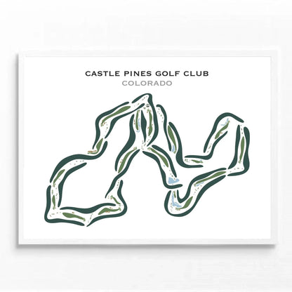 Castle Pines Golf Club, Colorado - Printed Golf Courses