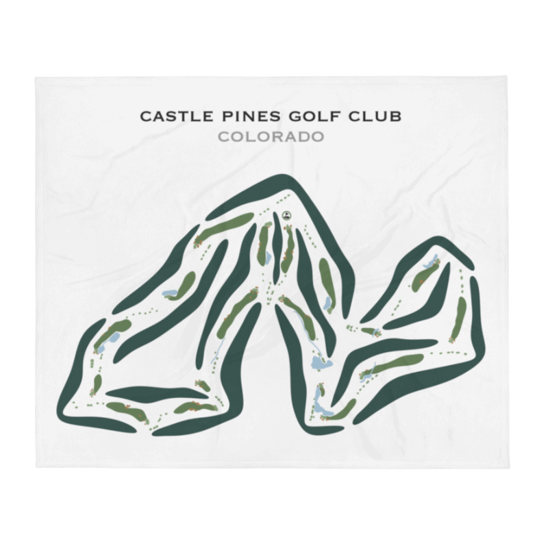 Castle Pines Golf Club, Denver, Colorado - Printed Golf Courses