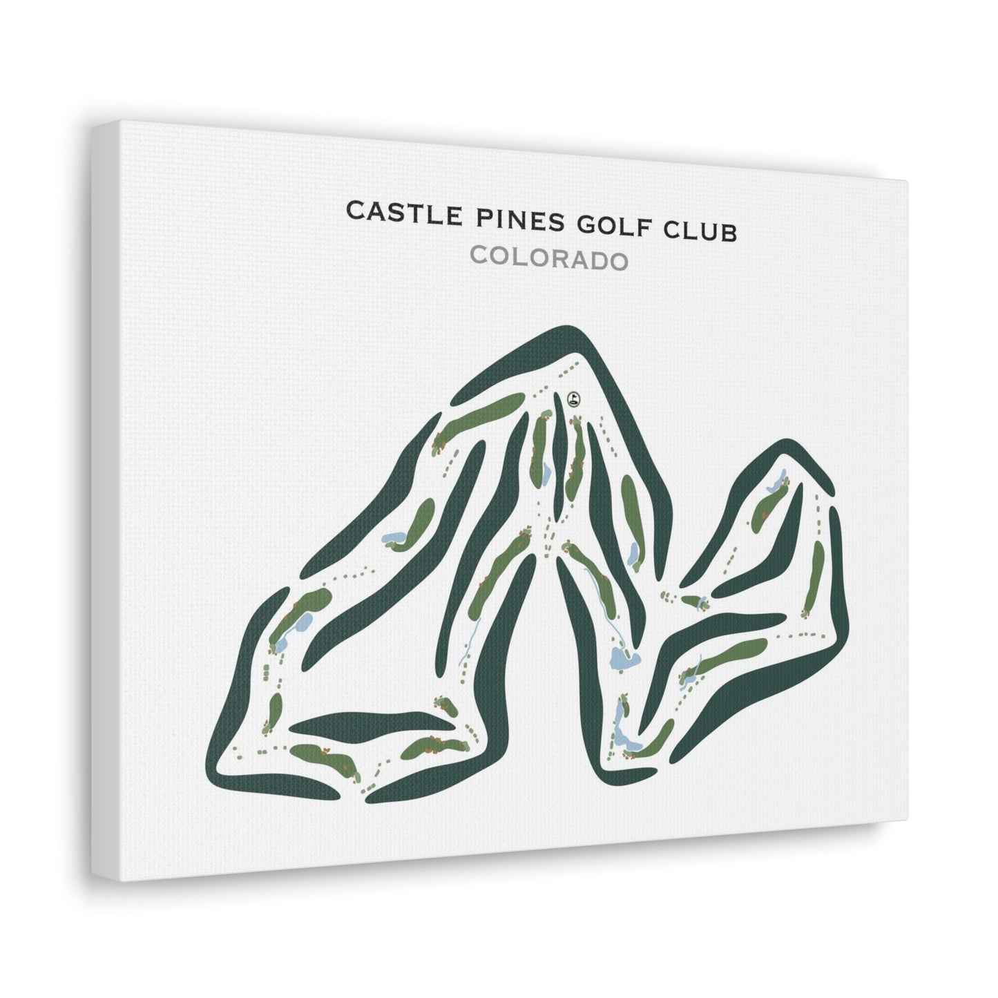 Castle Pines Golf Club, Denver, Colorado - Printed Golf Courses