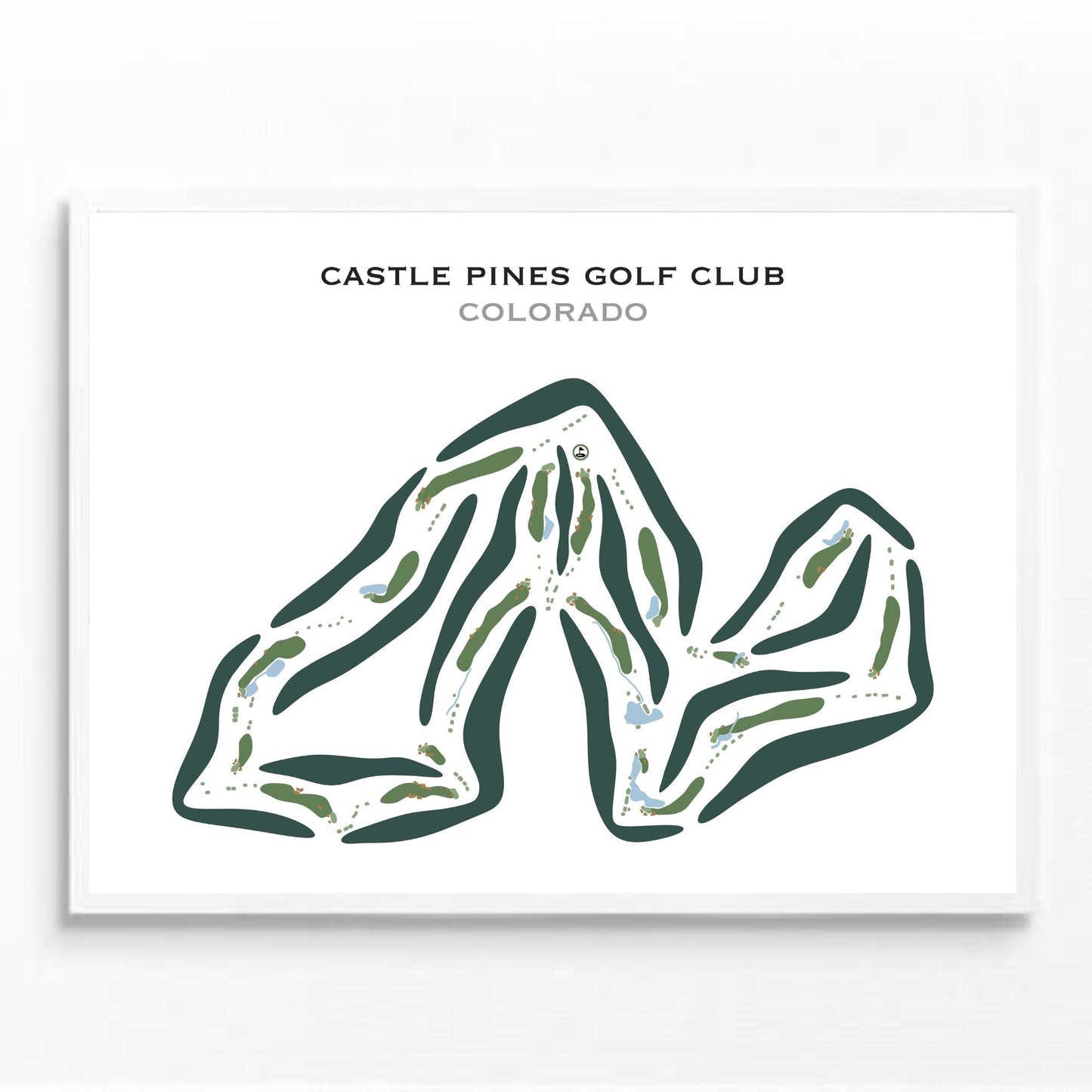 Castle Pines Golf Club, Denver, Colorado - Printed Golf Courses