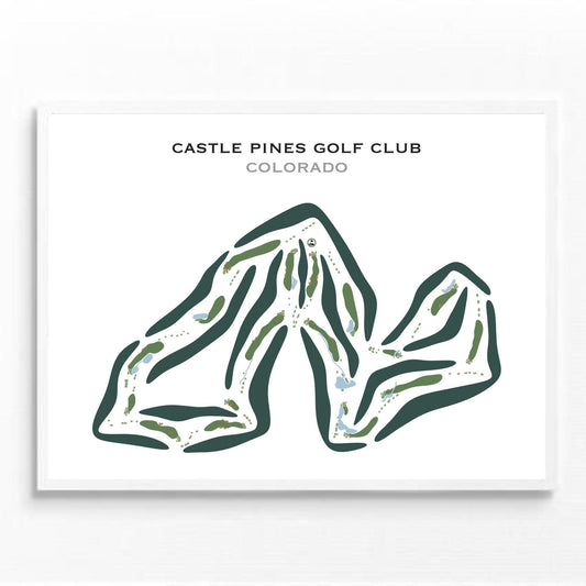 Castle Pines Golf Club, Denver, Colorado - Printed Golf Courses