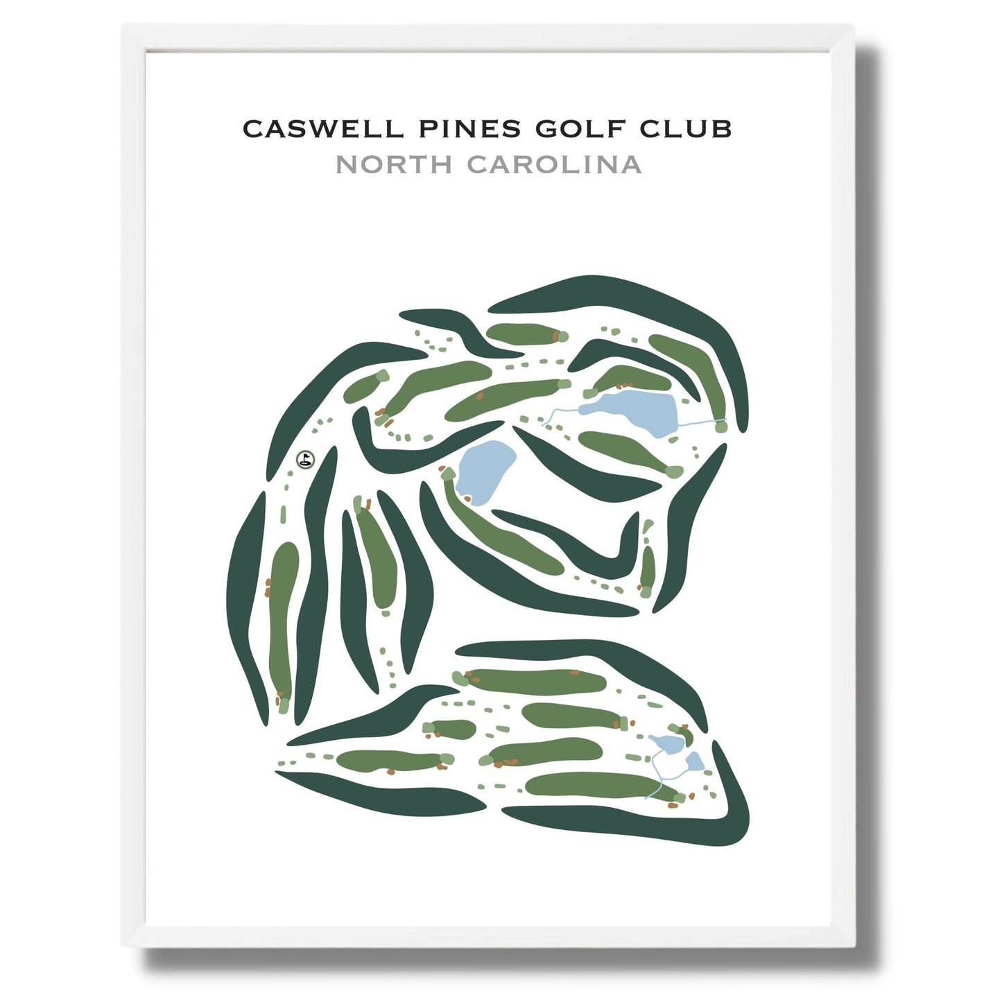 Caswell Pines Golf Club, North Carolina - Printed Golf Courses