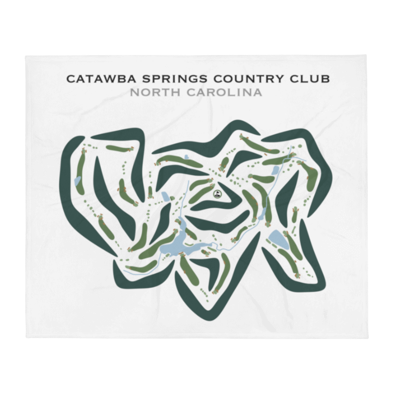 Catawba Springs Country Club, North Carolina - Printed Golf Courses