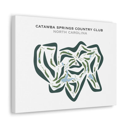 Catawba Springs Country Club, North Carolina - Printed Golf Courses